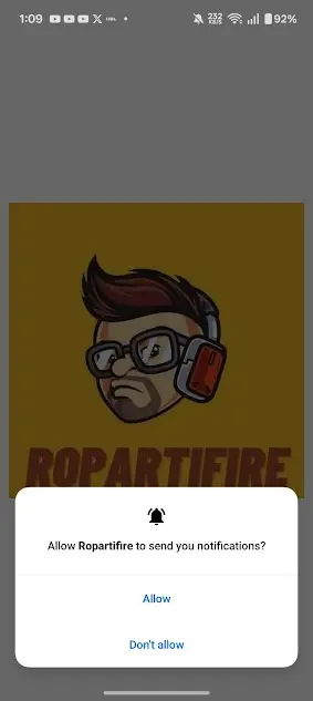 Screenshot of Ropartifire Android