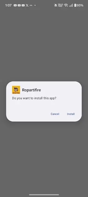 Screenshot of Ropartifire Apk