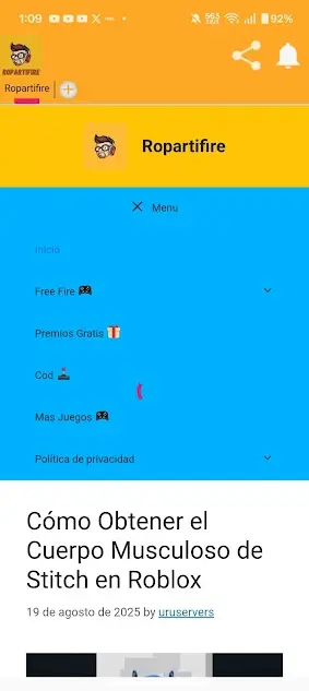 Screenshot of Ropartifire FF